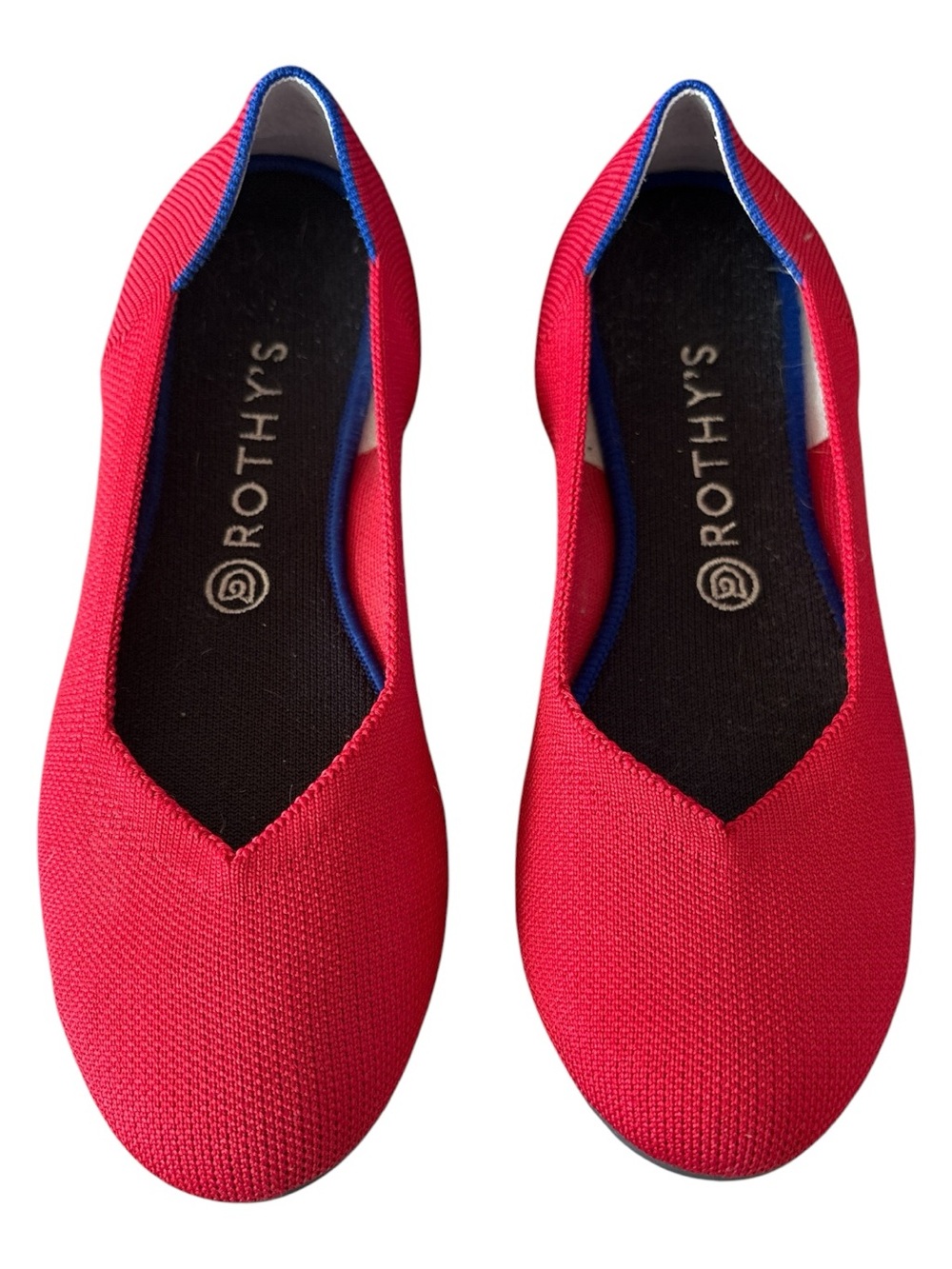Rothy's Women's Bright Red Slip-On Flats size 10